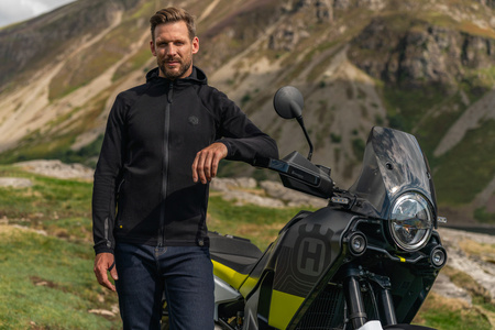 Bluza motocyklowa KNOX SHIELD HOODY BLACK czarny