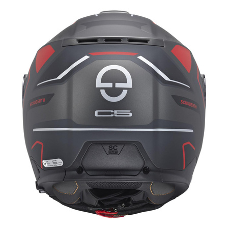 Kask szczękowy SCHUBERTH C5 ECE OMEGA ANTHRACITE czarny szary czerwony