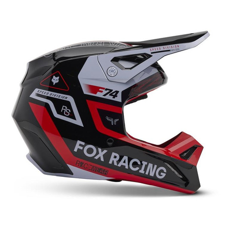 Kask cross dziecięcy FOX JUNIOR V1 RACE SPEC FLUORESCENT RED