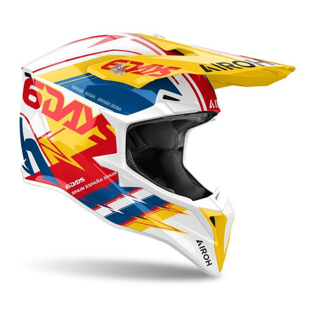 Kask cross AIROH WRAAAP 6DAYS SPAIN 2024 GLOSS