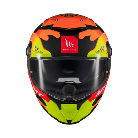 Kask motocyklowy integralny MT THUNDER 4 SV YAMANAKA 2024 czerwony żółty czarny