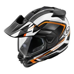 Kask integralny ARAI TOUR-X5 DISCOVERY ORANGE MATT czarny biały pomarańczowy
