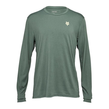 Koszulka rowerowa FOX RANGER DR Z DŁUGIM RĘKAWEM SHEPHERDS HUNTER GREEN
