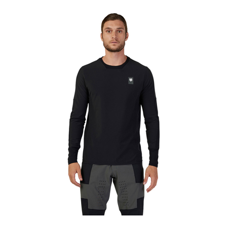 Koszulka rowerowa FOX DEFEND THERMAL Z DŁUGIM RĘKAWEM BLACK czarny