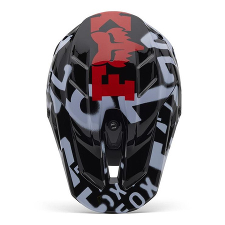 Kask cross FOX V3 SEVENTY4 BLACK czarny