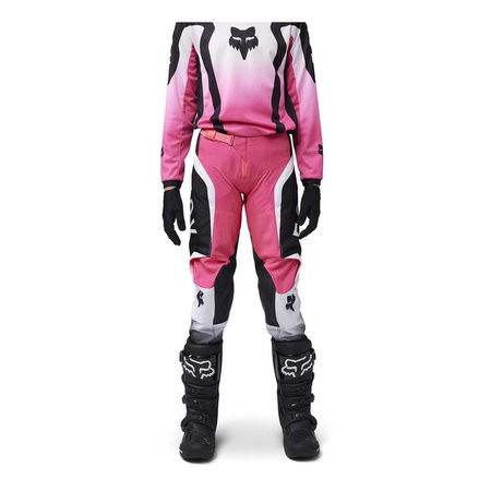 Bluza cross dziecięca FOX JUNIOR GIRLS 180 LEAN BLACK/PINK czarny różowy