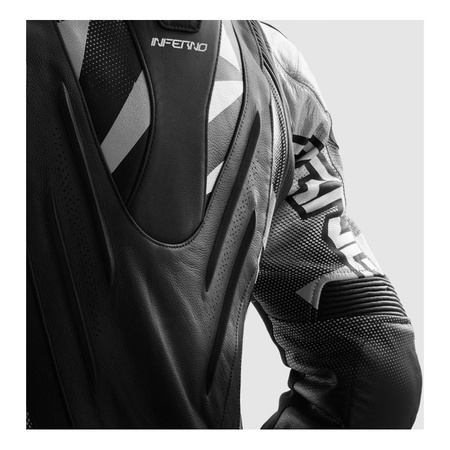 Kurtka skórzana REBELHORN INFERNO BLACK/WHITE