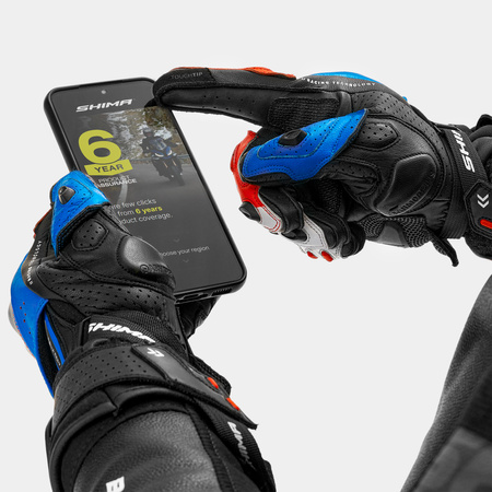Rękawice sportowe SHIMA RS-3 BLUE czarny niebieski