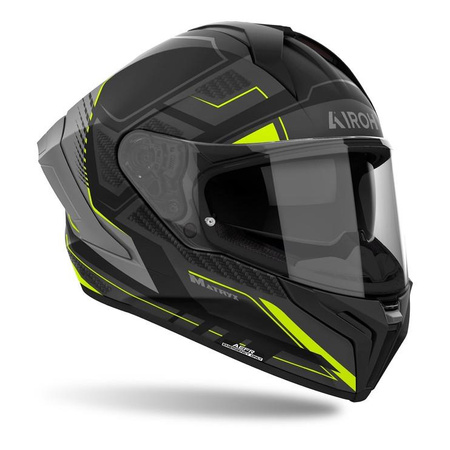 Kask integralny AIROH MATRYX ROCKET YELLOW MATT żółty fluo szary czarny