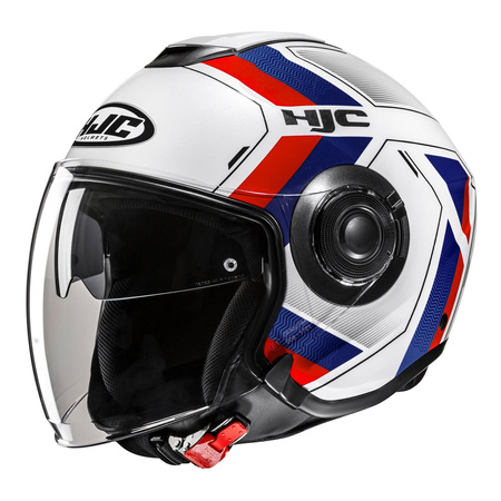 Kask otwarty HJC I40N VELU WHITE/RED
