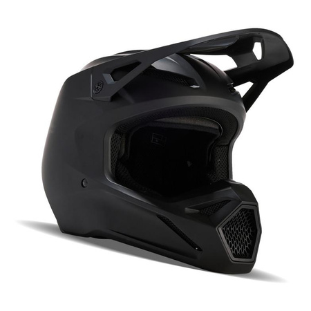 Kask cross dziecięcy FOX JUNIOR V1 SOLID BLACK MATT