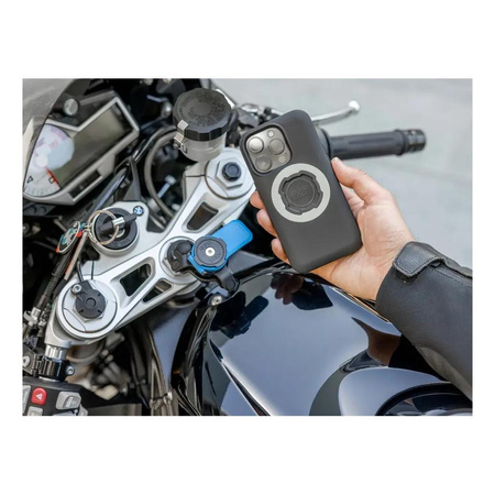 Podstawa QUAD LOCK V2 montowana w sztycę główki ramy czarny niebieski