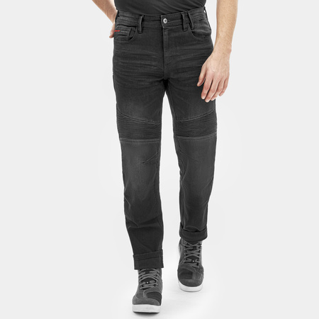 Jeansy motocyklowe SHIMA ZENITH BLACK czarny