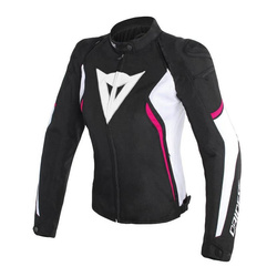 Kurtka tekstylna damska DAINESE AVRO D2 TEX LADY BLACK/WHITE/FUCHSIA czarny biały różowy