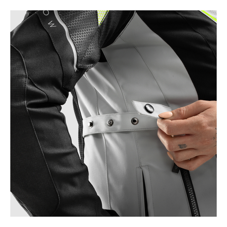 Kurtka tekstylna damska REBELHORN HIFLOW V LADY BLACK/GREY/FLUO YELLOW