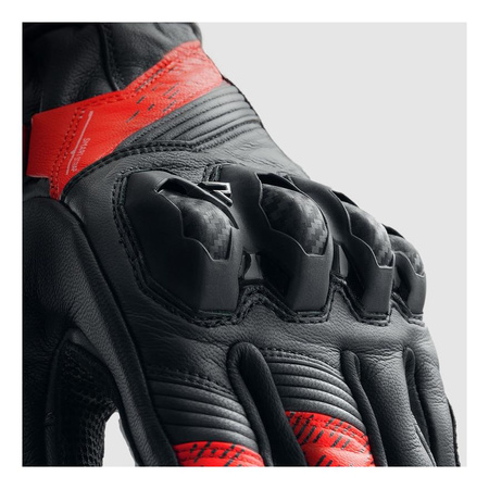Rękawice miejskie REBELHORN VIPER BLACK/GREY/FLUO RED