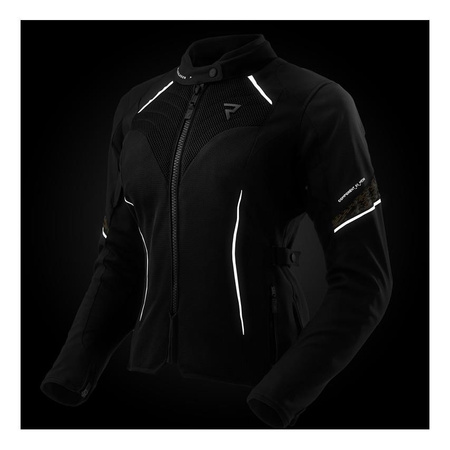 Kurtka tekstylna damska REBELHORN JAX LADY BLACK/GOLD czarny złoty