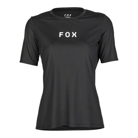 Koszulka rowerowa damska FOX LADY RANGER WORDMARK BLACK