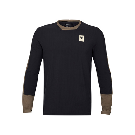 Koszulka rowerowa FOX DEFEND THERMAL Z DŁUGIM RĘKAWEM ASH czarny