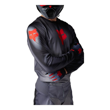 BLUZA FOX 180 INTERFERE GREY/RED