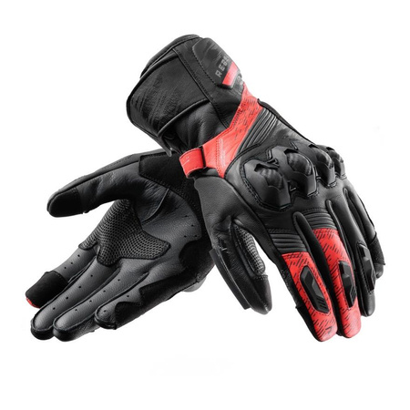 Rękawice miejskie REBELHORN VIPER BLACK/GREY/FLUO RED