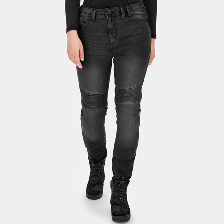 Jeansy motocyklowe damskie SHIMA ZENITH LADY BLACK