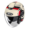 Kask otwarty HJC I40N VELU BEIGE/RED