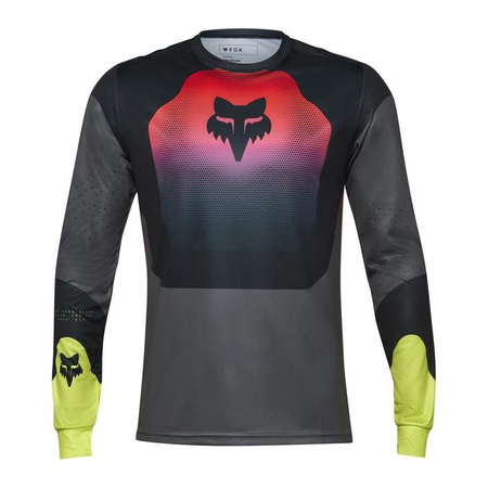 Koszulka rowerowa FOX RANGER Z DŁUGIM RĘKAWEM REVISE BLACK/PINK