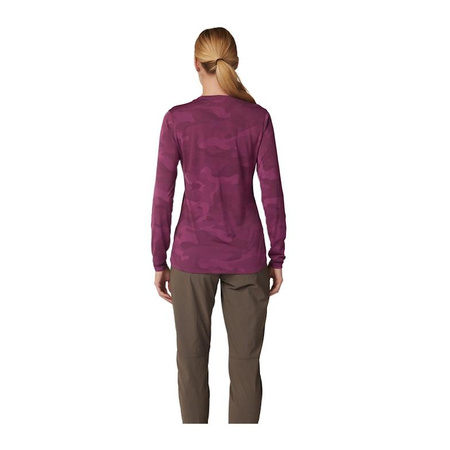 Koszulka rowerowa damska FOX LADY RANGER Z DŁUGIM RĘKAWEM TRU DRI SANGRIA bordowy