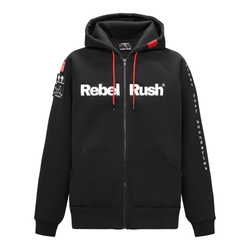 Bluza REBELRUSH ZIP BLACK