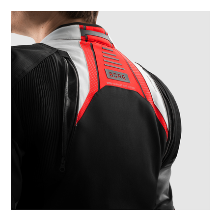 Kurtka tekstylna REBELHORN BORG II BLACK/GREY/RED czarny szary czerwony