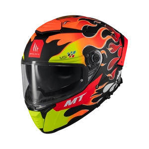 Kask motocyklowy integralny MT THUNDER 4 SV YAMANAKA 2024 czerwony żółty czarny