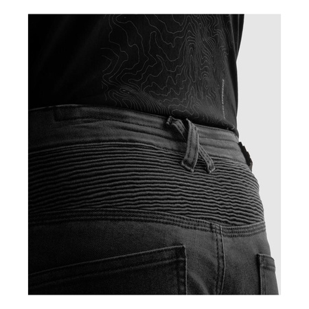 Jeansy motocyklowe REBELHORN REVOLT MONOLAYER BLACK czarny