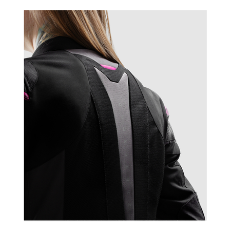 Kurtka tekstylna damska REBELHORN HIFLOW V LADY BLACK/GREY/FLUO PINK czarny szary różowy