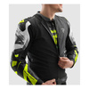 Kurtka skórzana REBELHORN INFERNO BLACK/WHITE/FLUO YELLOW