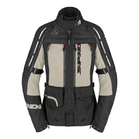 Kurtka tekstylna damska SPIDI 4 SEASON V3 LADY MUD czarny beżowy