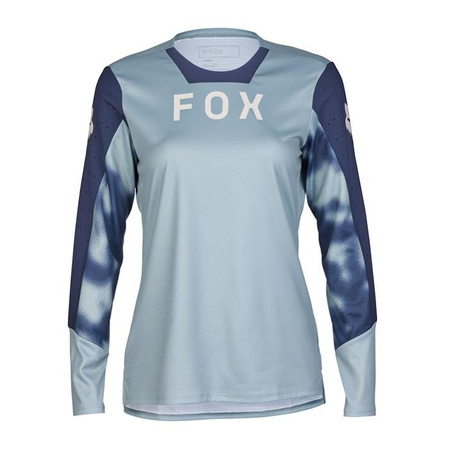 Koszulka rowerowa damska FOX LADY DEFEND Z DŁUGIM RĘKAWEM TAUNT GUNMETAL