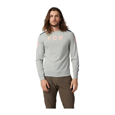 Koszulka rowerowa FOX RANGER DR Z DŁUGIM RĘKAWEM AVIATION GREY VINTAGE