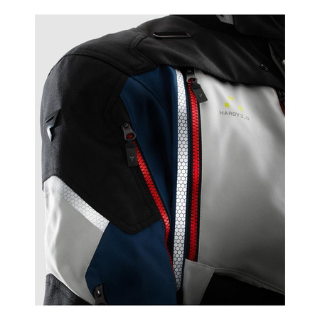 Kurtka tekstylna REBELHORN HARDY 3.0 BLUE/GREY/RED