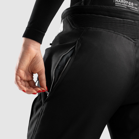Spodnie tekstylne damskie REBELHORN HARDY 3.0 LADY BLACK/GREY