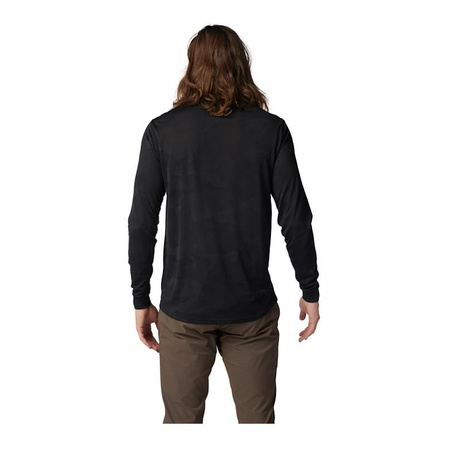 Koszulka rowerowa FOX RANGER Z DŁUGIM RĘKAWEM TRU DRI BLACK