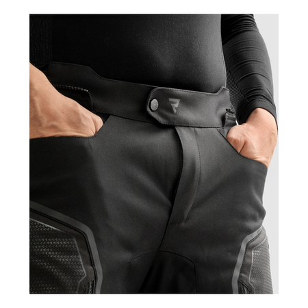 Spodnie tekstylne REBELHORN BORG II SHORT BLACK czarny