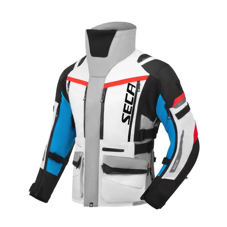 Kurtka tekstylna SECA ARRAKIS III GREY/BLUE/RED szary niebieski czerwony