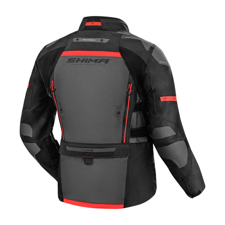 Kurtka tekstylna SHIMA DUNE RED czarny szary czerwony