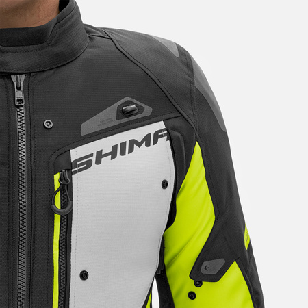 Kurtka tekstylna SHIMA DUNE FLUO czarny szary żółty fluo