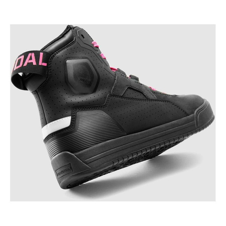Trampki motocyklowe damskie REBELHORN VANDAL II LADY BLACK/PINK