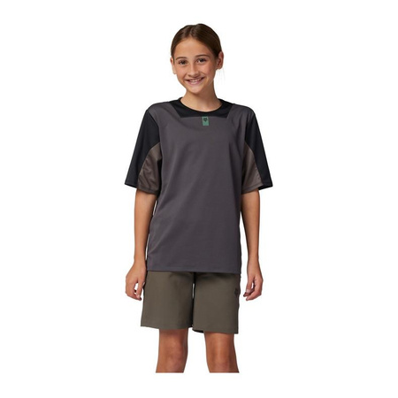 Koszulka rowerowa dziecięca FOX JUNIOR DEFEND GRAPHITE