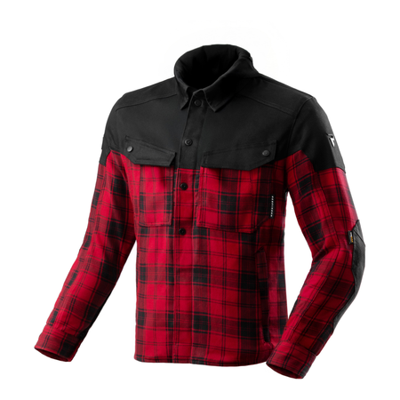 Koszula motocyklowa REBELHORN SHIFTER BLACK/RED czarny czerwony