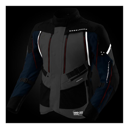 Kurtka tekstylna REBELHORN HARDY 3.0 BLUE/GREY/RED niebieski szary czerwony