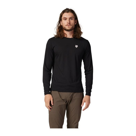 Koszulka rowerowa FOX RANGER DR Z DŁUGIM RĘKAWEM SHEPHERDS BLACK